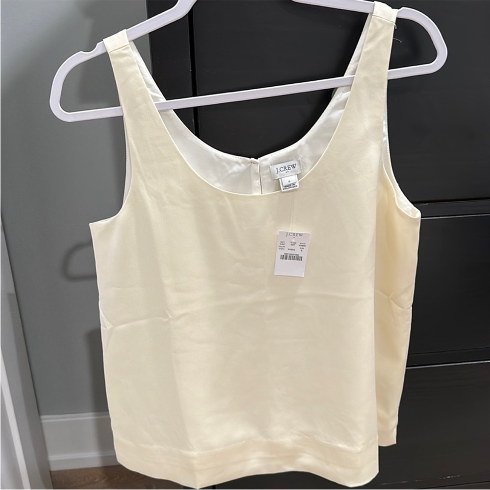 NWT J. Crew Factory satin crepe blouse, Small